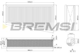 BREMSI FA2004 - FILTRO DE AIRE PEUGEOT, CITROEN