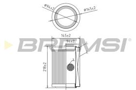 BREMSI FA2020 - FILTRO DE AIRE RENAULT