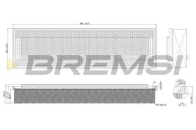 BREMSI FA2108 - FILTRO DE AIRE MERCEDES-BENZ