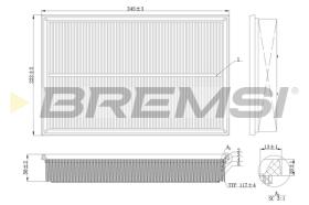 BREMSI FA2138 - FILTRO DE AIRE VW, AUDI, SKODA