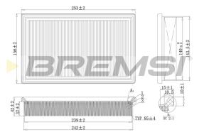 BREMSI FA2140 - FILTRO DE AIRE OPEL