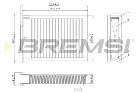 BREMSI FC0077 - FILTRO HABITACULO PEUGEOT, CITROEN, TOYOTA