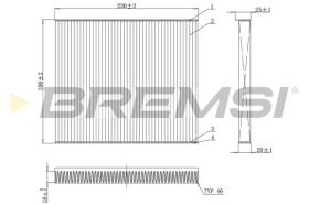 BREMSI FC0079 - FILTRO HABITACULO ALFA ROMEO