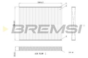 BREMSI FC0081 - FILTRO HABITACULO FORD