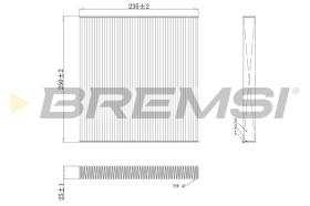 BREMSI FC0082 - FILTRO HABITACULO FIAT, PEUGEOT, CITROEN