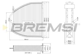 BREMSI FC0083A - FILTRO HABITACULO MERCEDES-BENZ BACTERIZIDA