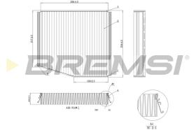 BREMSI FC0087 - FILTRO HABITACULO MERCEDES-BENZ