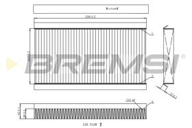 BREMSI FC0090 - FILTRO HABITACULO FIAT, OPEL, CADILLAC