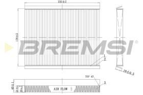 BREMSI FC0091 - FILTRO HABITACULO FIAT, LANCIA