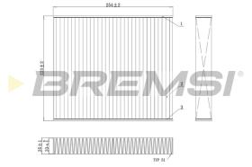 BREMSI FC0103 - FILTRO HABITACULO VW, AUDI, SEAT, SKODA