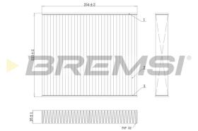 BREMSI FC0103C - FILTRO HABITACULO VW, AUDI, SEAT, SKODA