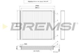 BREMSI FC0107 - FILTRO HABITACULO OPEL, CHEVROLET, ALPINA