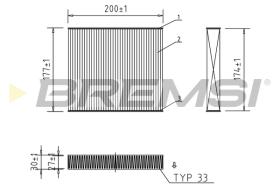 BREMSI FC0167 - FILTRO HABITACULO FIAT, OPEL, PEUGEOT