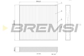 BREMSI FC0177C - FILTRO HABITACULO VW, AUDI, SEAT, MAN