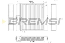 BREMSI FC0401 - FILTRO HABITACULO RENAULT