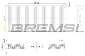 BREMSI FC0403 - FILTRO HABITACULO FIAT, PEUGEOT, CITROEN