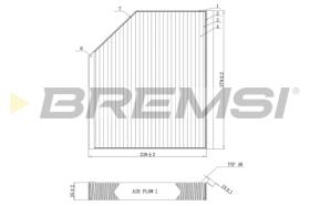 BREMSI FC0406 - FILTRO HABITACULO AUDI, PORSCHE