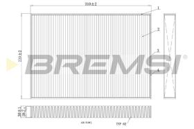 BREMSI FC0410 - FILTRO HABITACULO AUDI