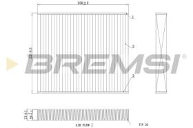 BREMSI FC0416C - FILTRO HABITACULO VW, AUDI, SEAT, SKODA