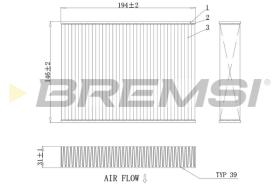 BREMSI FC0432 - FILTRO HABITACULO PEUGEOT, CITROEN, TOYOTA