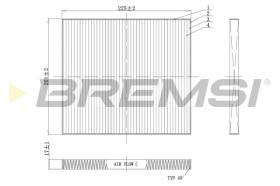 BREMSI FC0447 - FILTRO HABITACULO KIA, HYUNDAI