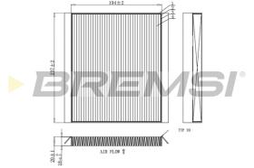 BREMSI FC0453 - FILTRO HABITACULO KIA, HYUNDAI