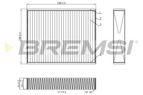 BREMSI FC0455 - FILTRO HABITACULO BMW, ALPINA