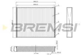 BREMSI FC0459C - FILTRO HABITACULO FORD, VOLVO