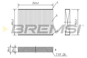 BREMSI FC0468A - FILTRO HABITACULO FIAT, RENAULT, NISSAN