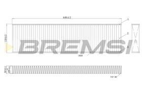BREMSI FC0474 - FILTRO HABITACULO MINI