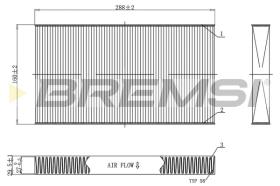 BREMSI FC0477 - FILTRO HABITACULO FIAT, ALFA ROMEO