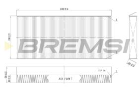 BREMSI FC0480 - FILTRO HABITACULO FORD