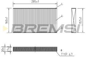 BREMSI FC0488 - FILTRO HABITACULO FIAT