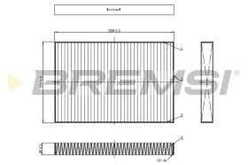 BREMSI FC0495 - FILTRO HABITACULO AUDI, SEAT