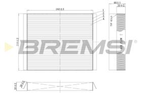 BREMSI FC0501 - FILTRO HABITACULO OPEL