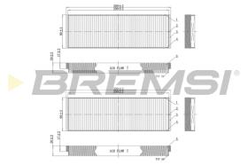 BREMSI FC0851 - FILTRO HABITACULO VW, AUDI