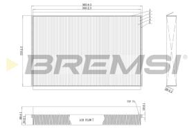BREMSI FC0857 - FILTRO HABITACULO MERCEDES-BENZ, VW