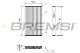 BREMSI FC0865 - FILTRO HABITACULO NISSAN