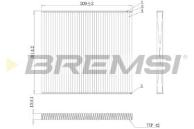 BREMSI FC0883 - FILTRO HABITACULO HYUNDAI, KIA