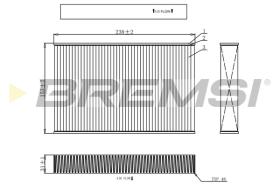 BREMSI FC0885 - FILTRO HABITACULO RENAULT, NISSAN