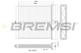 BREMSI FC0896 - FILTRO HABITACULO MAZDA