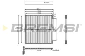 BREMSI FC0897 - FILTRO HABITACULO CHEVROLET