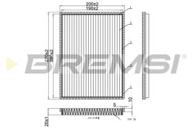 BREMSI FC0901 - FILTRO HABITACULO SUZUKI