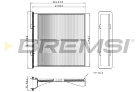 BREMSI FC0904 - FILTRO HABITACULO SUBARU