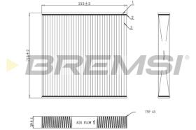 BREMSI FC0909 - FILTRO HABITACULO IVECO