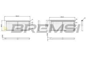 BREMSI FC0913 - FILTRO HABITACULO MAZDA