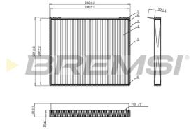 BREMSI FC0917 - FILTRO HABITACULO KIA, HYUNDAI