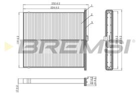 BREMSI FC0919 - FILTRO HABITACULO MAZDA