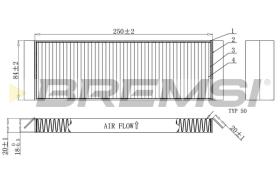 BREMSI FC0925 - FILTRO HABITACULO HYUNDAI