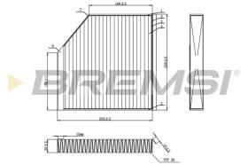 BREMSI FC0939C - FILTRO HABITACULO AUDI, BENTLEY